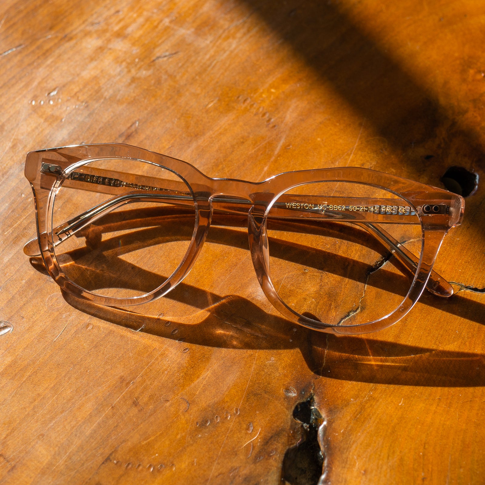 WESTON - VINTAGE CRYSTAL + BLUE LIGHT TECHNOLOGY CLEAR GLASSES - Image 7