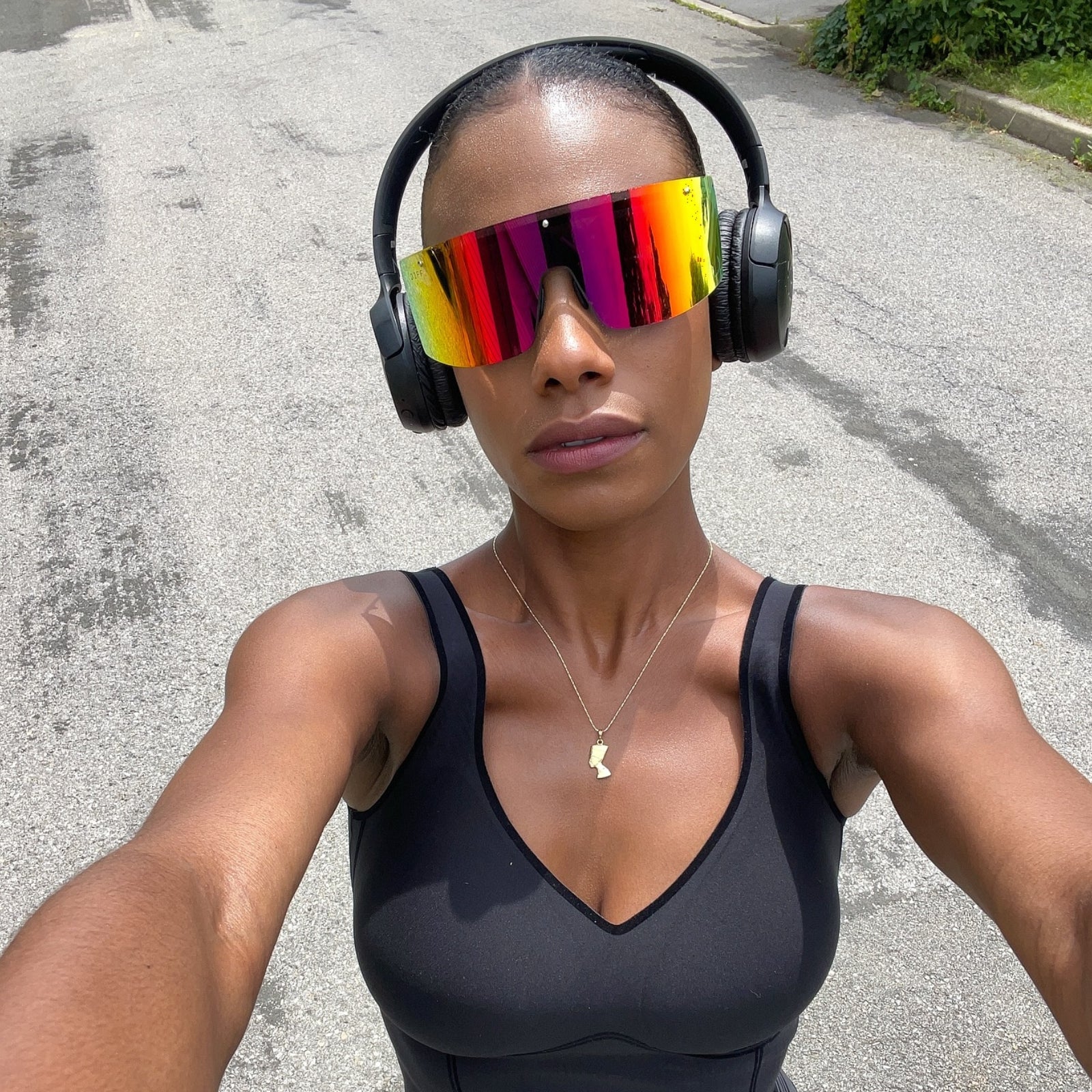 GRANDSLAM - BLACK + RAINBOW MIRROR + POLARIZED SUNGLASSES - Image 10