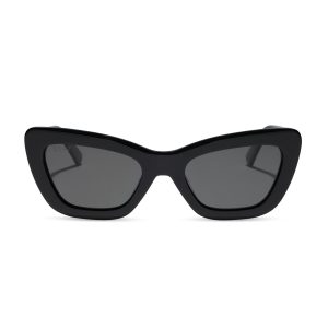 ADRIANA - BLACK + GREY + POLARIZED SUNGLASSES