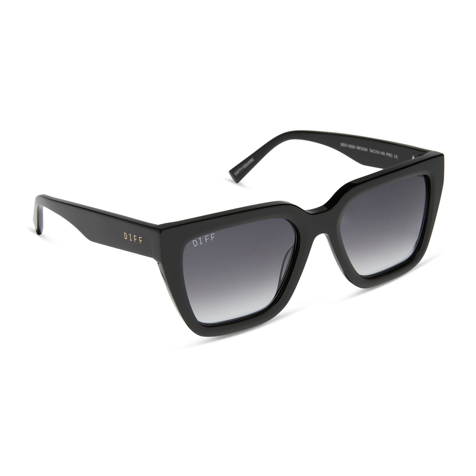 AMARA - BLACK + GREY GRADIENT SUNGLASSES - Image 2