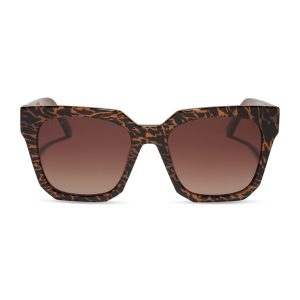 ARIANA - ANIMAL + BROWN GRADIENT + POLARIZED SUNGLASSES