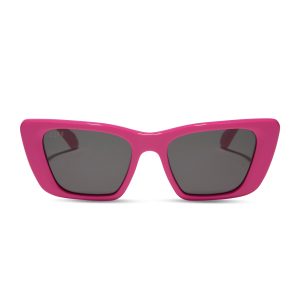 AURA - BRIGHT PINK + GREY SUNGLASSES