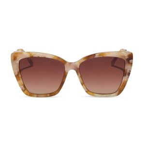 BECKY II - GILDED TORTOISE + BROWN GRADIENT SUNGLASSES