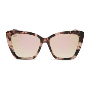 BECKY II - HIMALAYAN TORTOISE + TAUPE MIRROR + POLARIZED SUNGLASSES