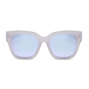 BELLA II - THISTLE + LAVENDER MIRROR SUNGLASSES