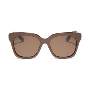 BELLA - MOSCOW MULE + BROWN W/ GOLD FLASH SUNGLASSES