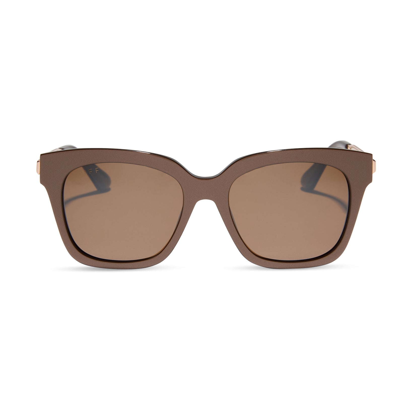 BELLA - MOSCOW MULE + BROWN W/ GOLD FLASH SUNGLASSES