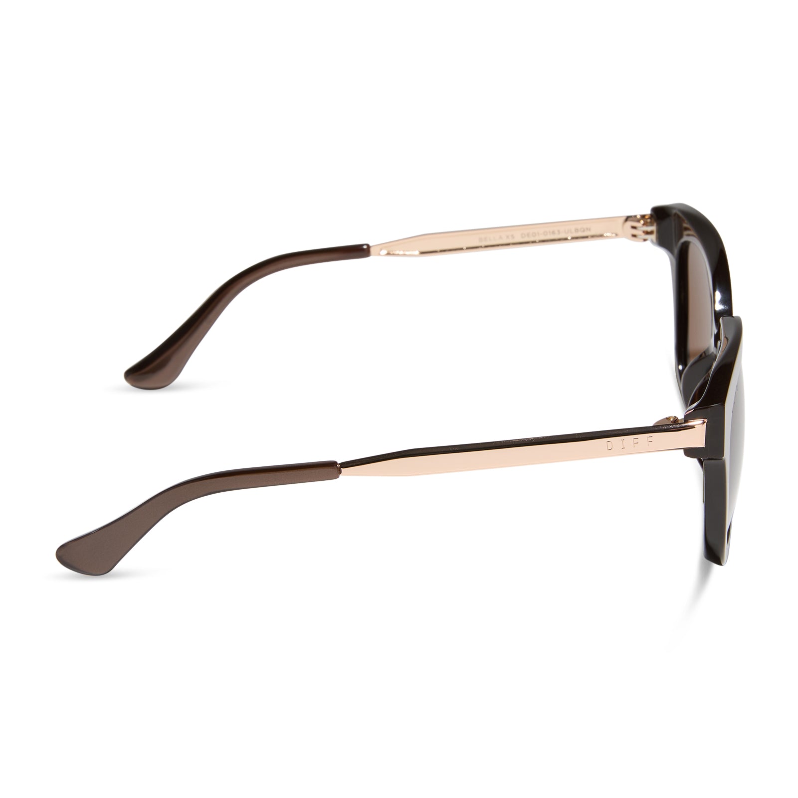 BELLA - MOSCOW MULE + BROWN W/ GOLD FLASH SUNGLASSES - Image 3
