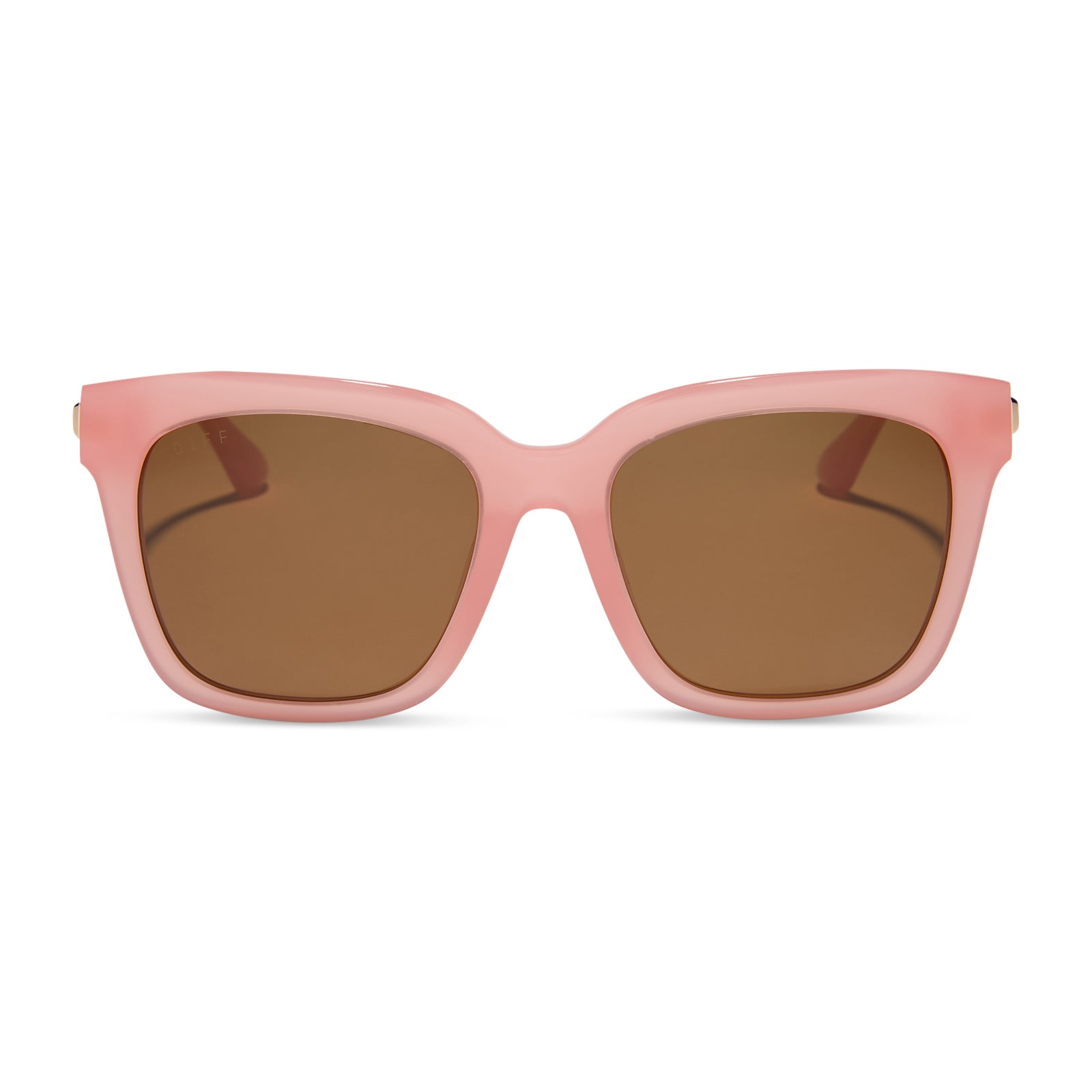 BELLA - PEACH + BROWN + POLARIZED SUNGLASSES