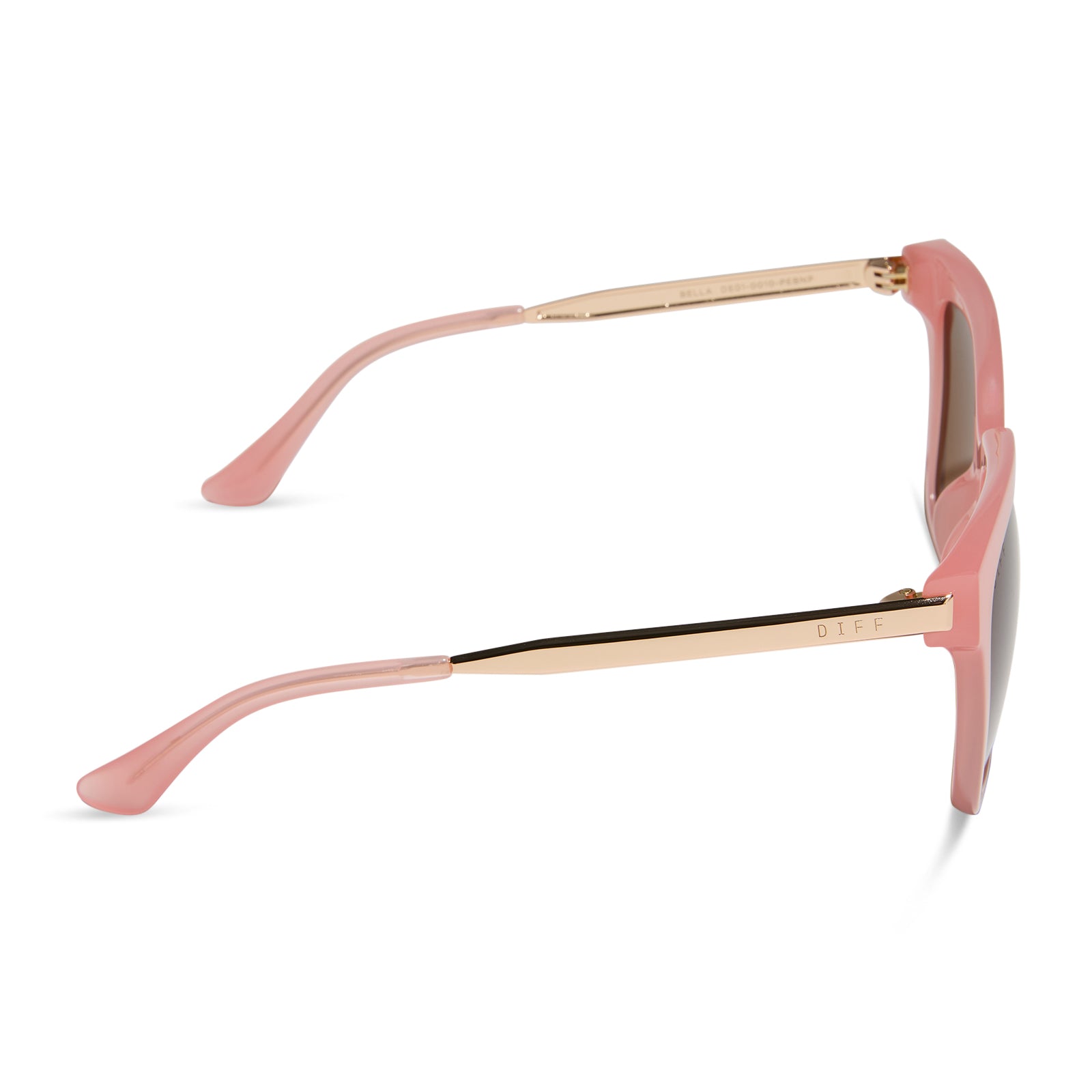 BELLA - PEACH + BROWN + POLARIZED SUNGLASSES - Image 3