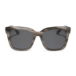 BELLA - SMOKE MARBLE + GREY + POLARIZED SUNGLASSES