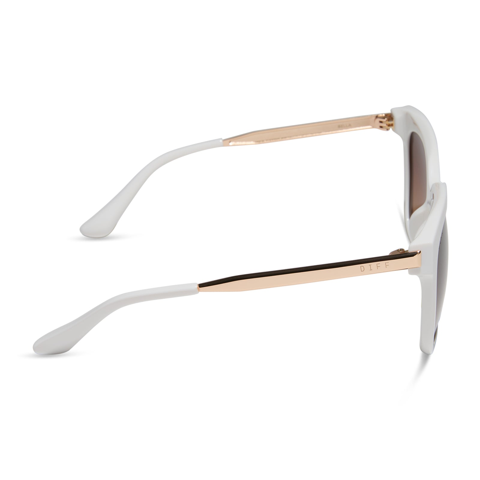 BELLA - WHITE CLOUD + BROWN GRADIENT SUNGLASSES - Image 3