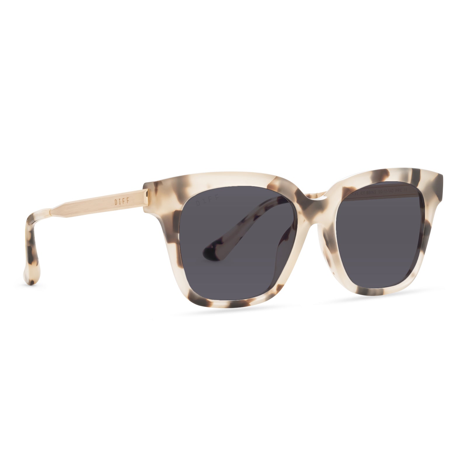 BELLA XS - CREAM TORTOISE + SOLID GREY SUNGLASSES - Image 2