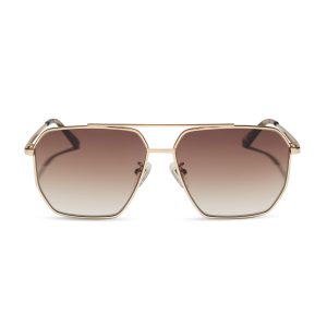 BERKELY XS - GOLD + BROWN GRADIENT + POLARIZED SUNGLASSES