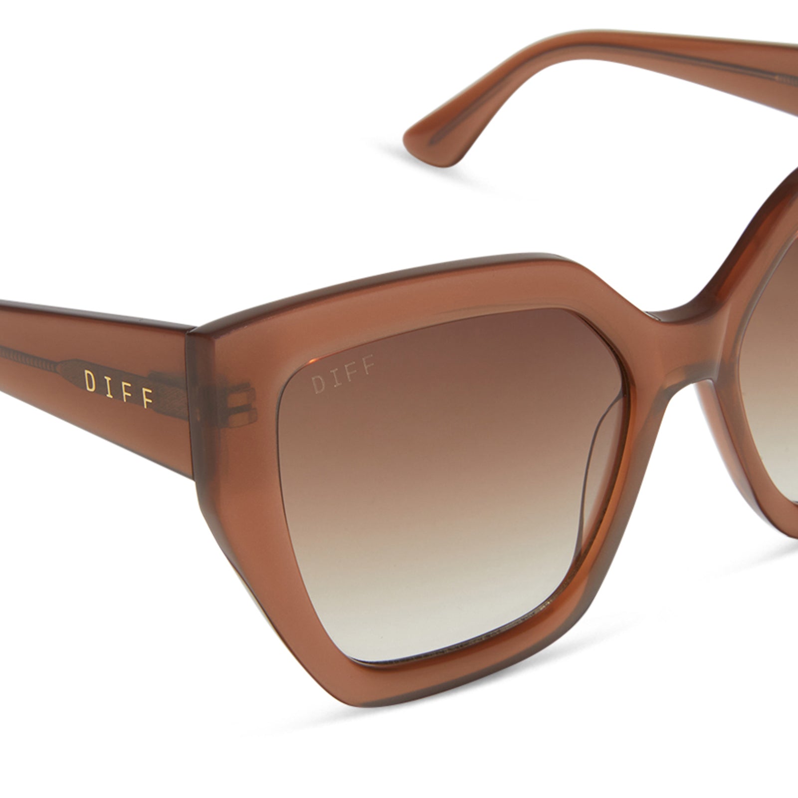 BLAIRE - MACCHIATO + BROWN GRADIENT SUNGLASSES - Image 4