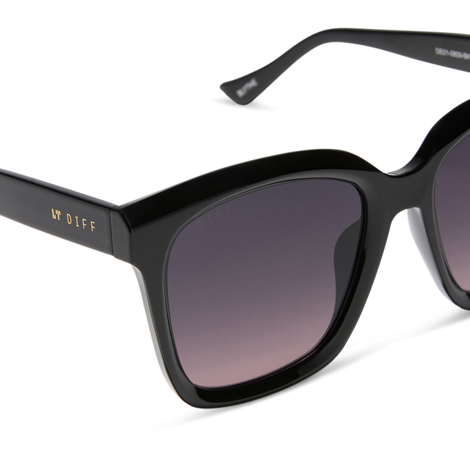 BLYTHE - BLACK + IRIS GRADIENT SUNGLASSES - Image 4