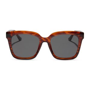 BLYTHE - MAHOGANY TORTOISE + GREY SUNGLASSES