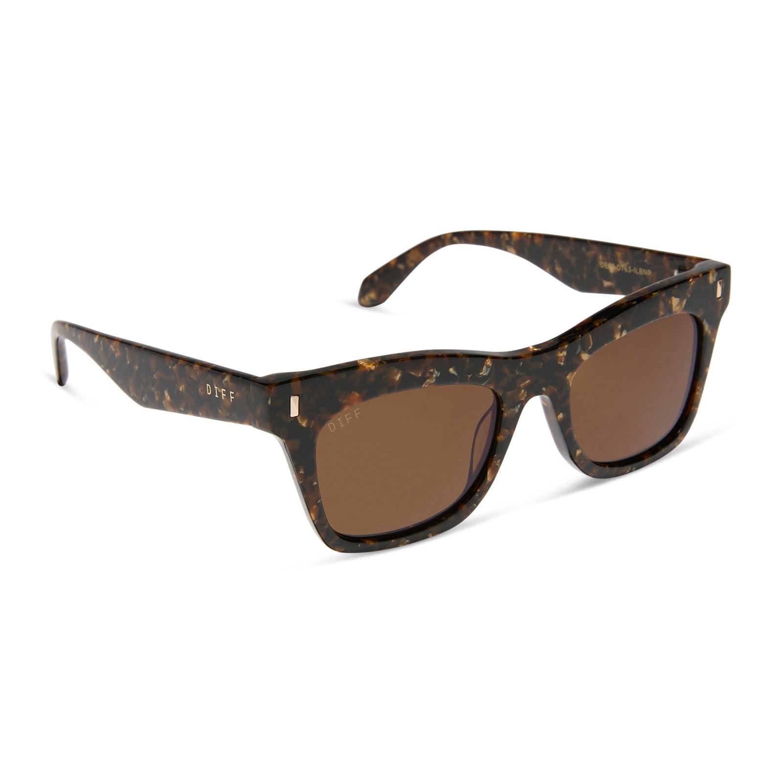 BRADLEY - GLITTER TORTOISE + BROWN + POLARIZED SUNGLASSES - Image 3