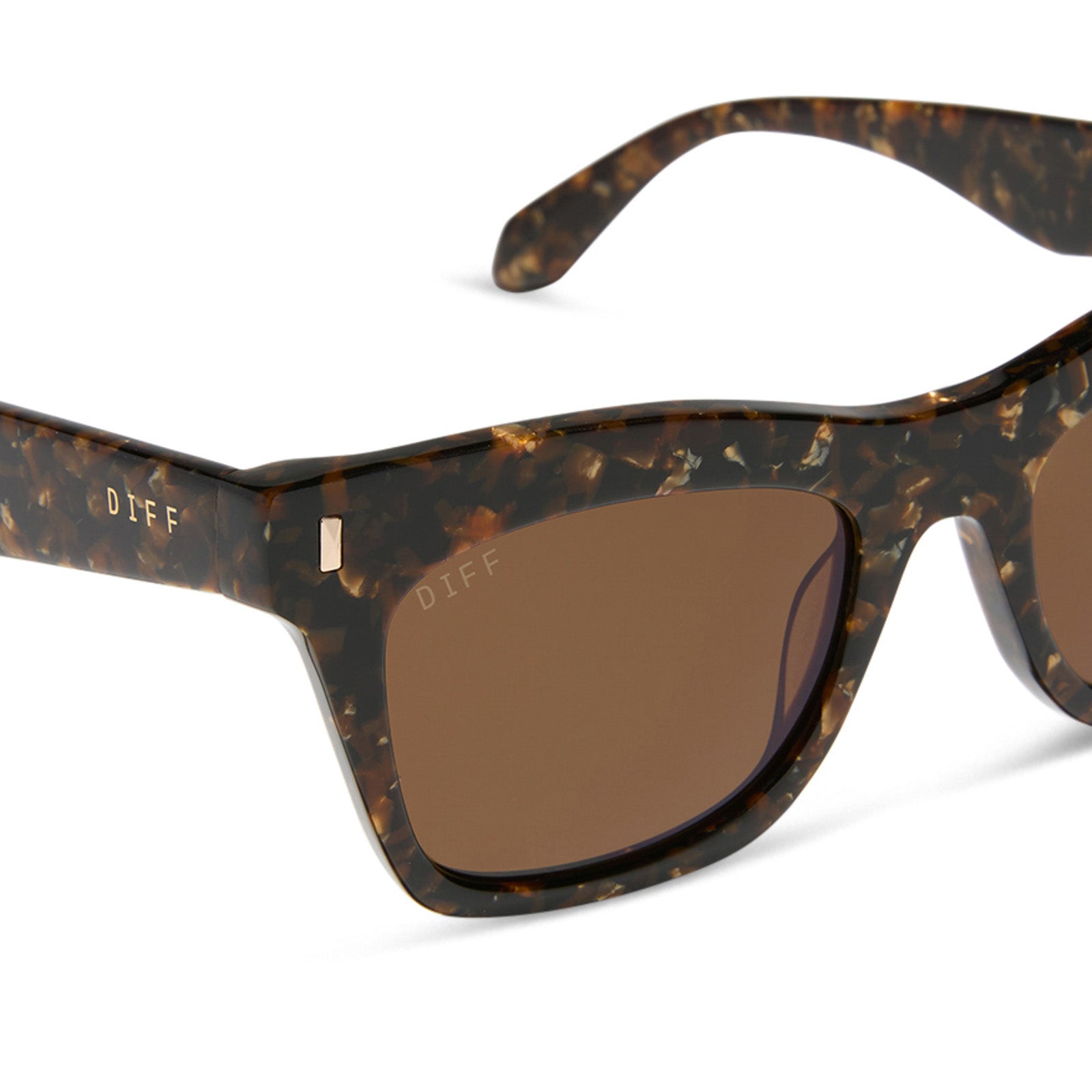 BRADLEY - GLITTER TORTOISE + BROWN + POLARIZED SUNGLASSES - Image 9