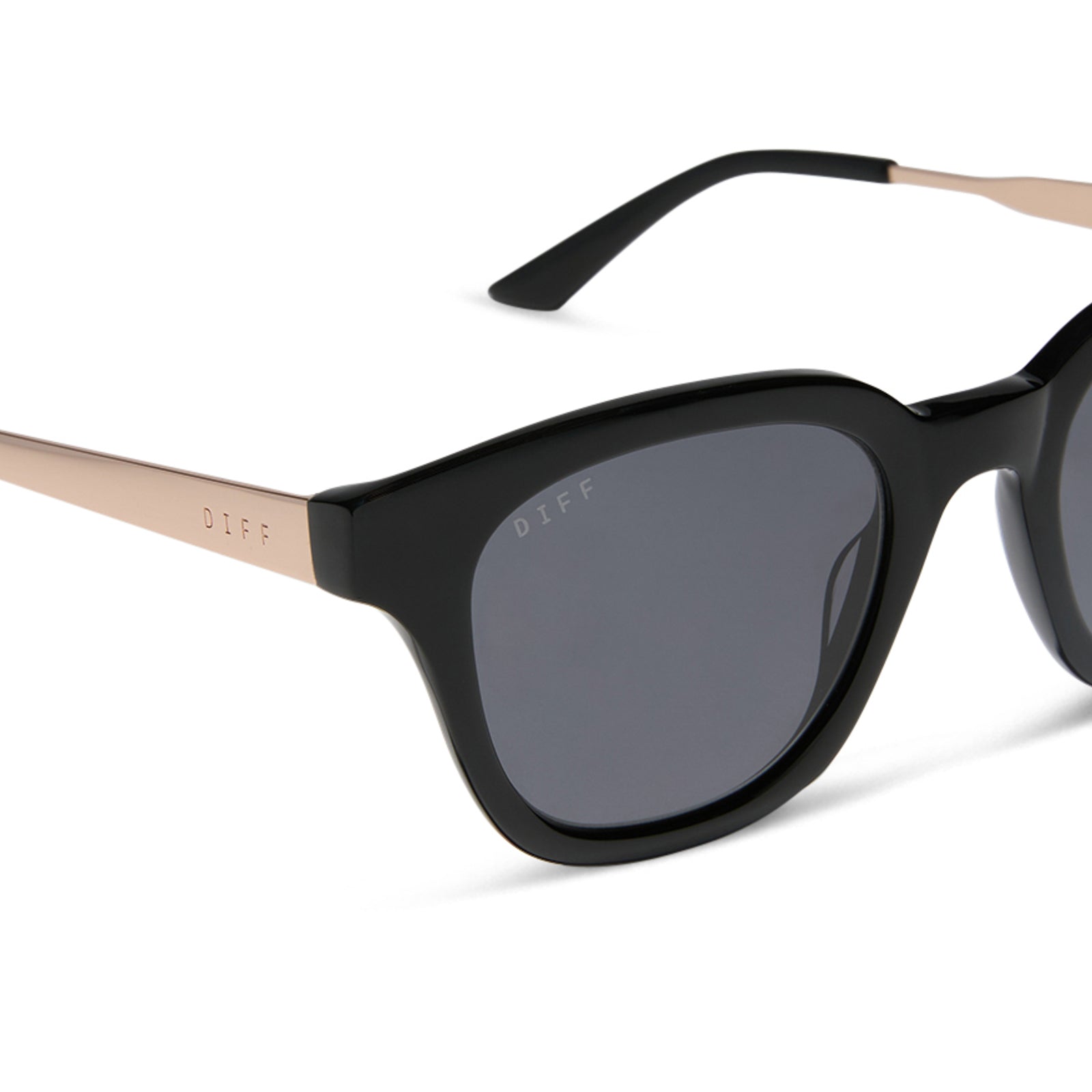 BRIDGET - BLACK + GREY + POLARIZED SUNGLASSES - Image 4