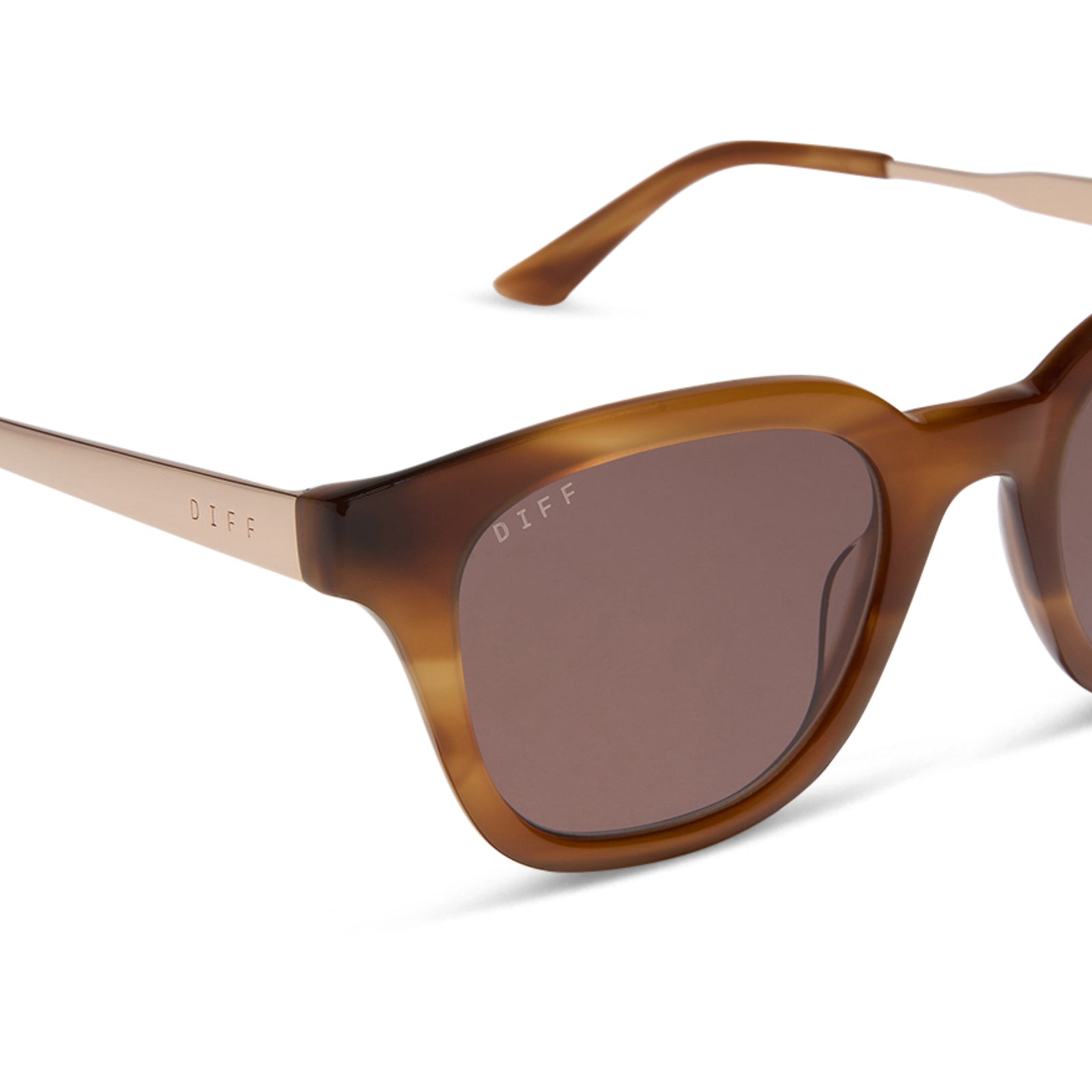 BRIDGET - TAWNY TORTOISE + BROWN SUNGLASSES - Image 4