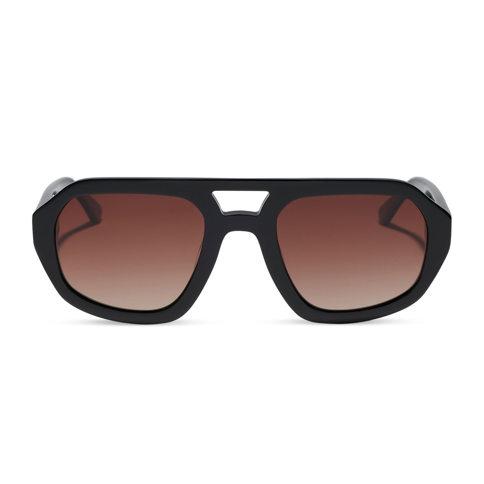 COLLINS - BLACK + BROWN GRADIENT + POLARIZED SUNGLASSES