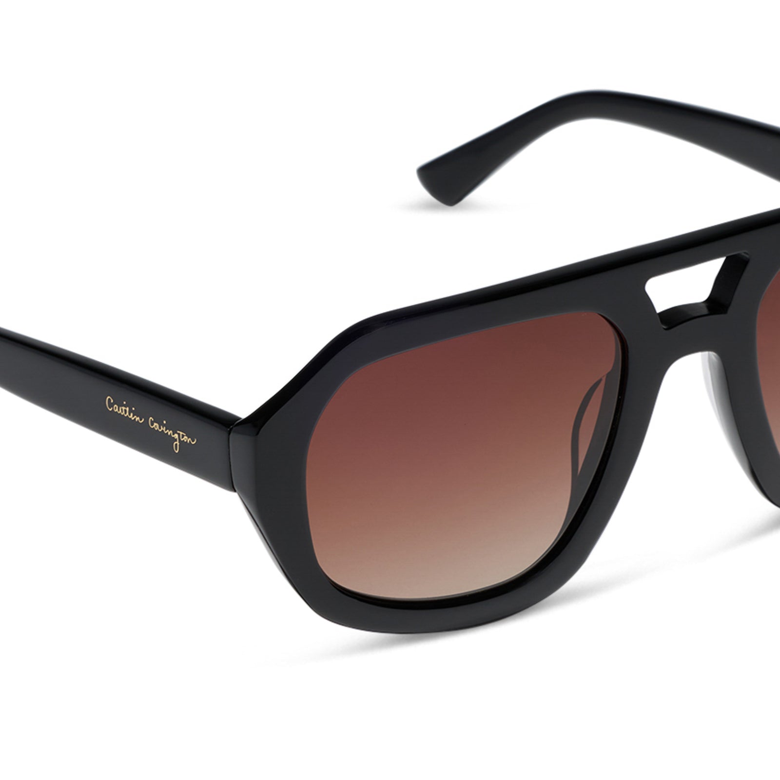 COLLINS - BLACK + BROWN GRADIENT + POLARIZED SUNGLASSES - Image 4