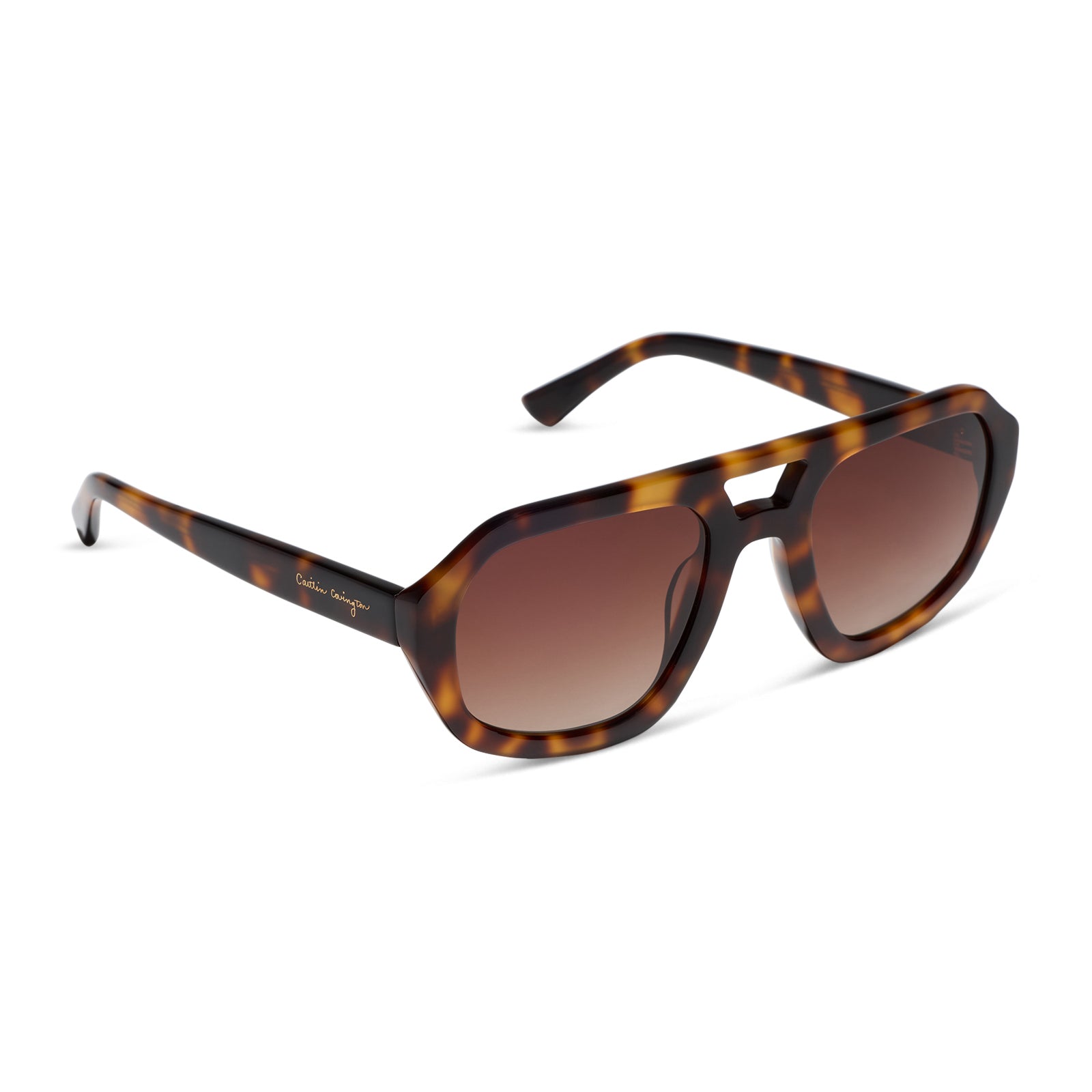 COLLINS - SPOTTED TORTOISE + BROWN GRADIENT + POLARIZED SUNGLASSES - Image 2