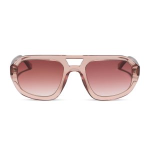 COLLINS - VINTAGE ROSE CRYSTAL + DUSK GRADIENT SUNGLASSES