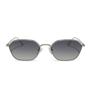 KENNEDY - SILVER + GREY GRADIENT + POLARIZED SUNGLASSES