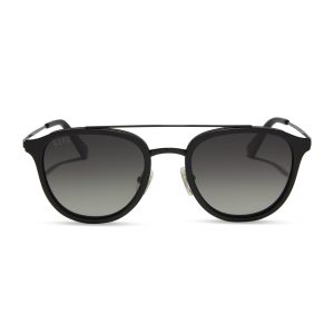 CAMDEN - MATTE BLACK + GREY GRADIENT POLARIZED SUNGLASSES