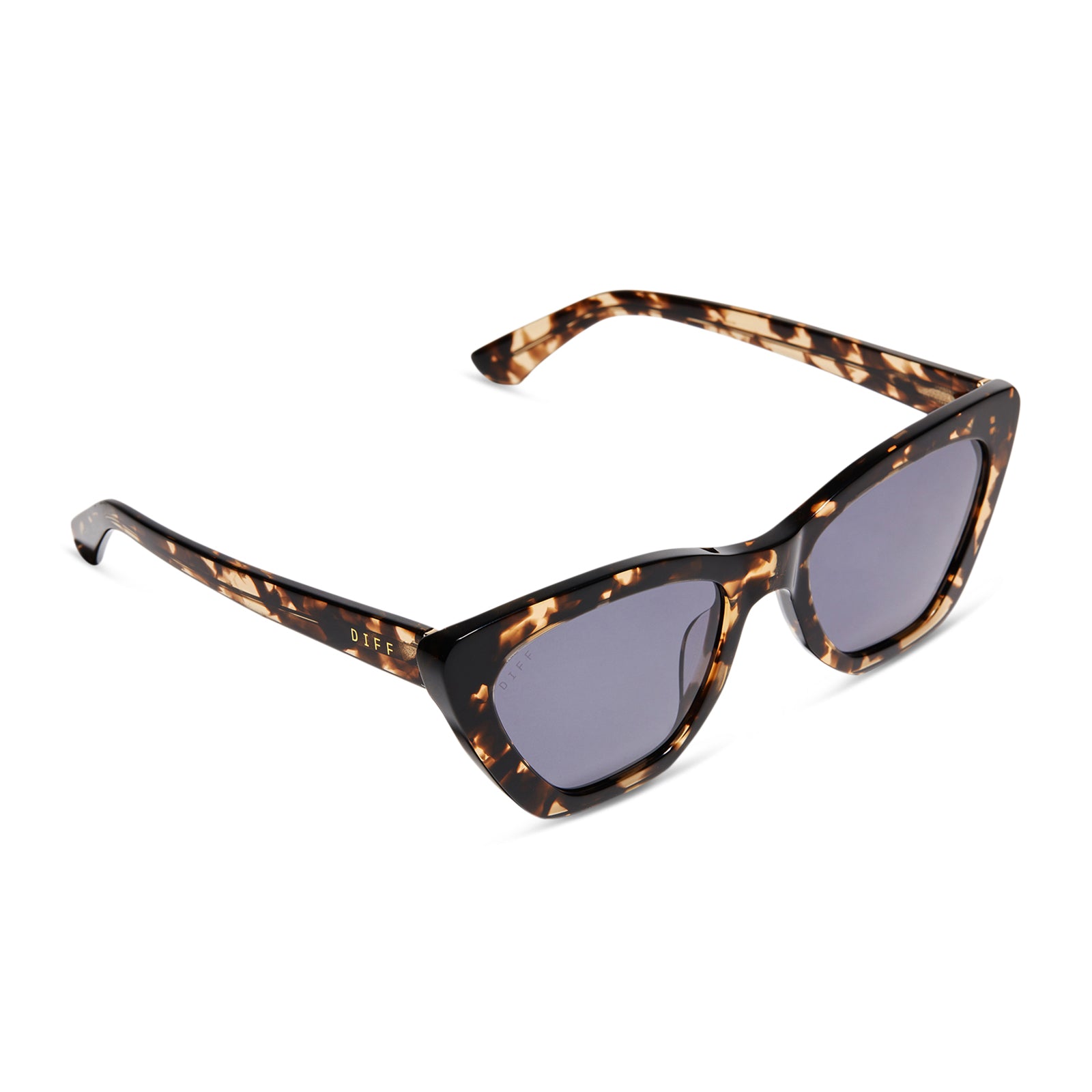 CAMILA - ESPRESSO TORTOISE + GREY SUNGLASSES - Image 4