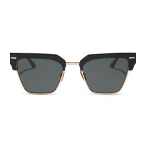 CAPRI - BLACK + GREY + POLARIZED SUNGLASSES