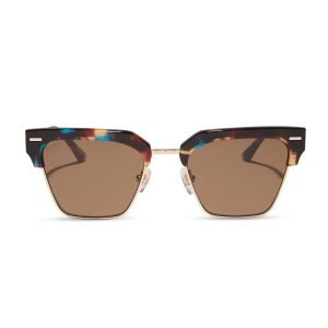 CAPRI - CONFETTI TORTOISE + BROWN SUNGLASSES