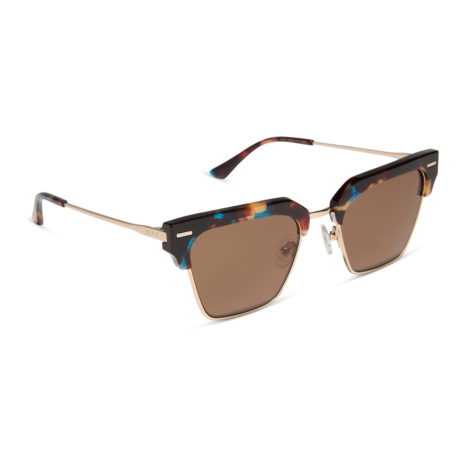 CAPRI - CONFETTI TORTOISE + BROWN SUNGLASSES - Image 2