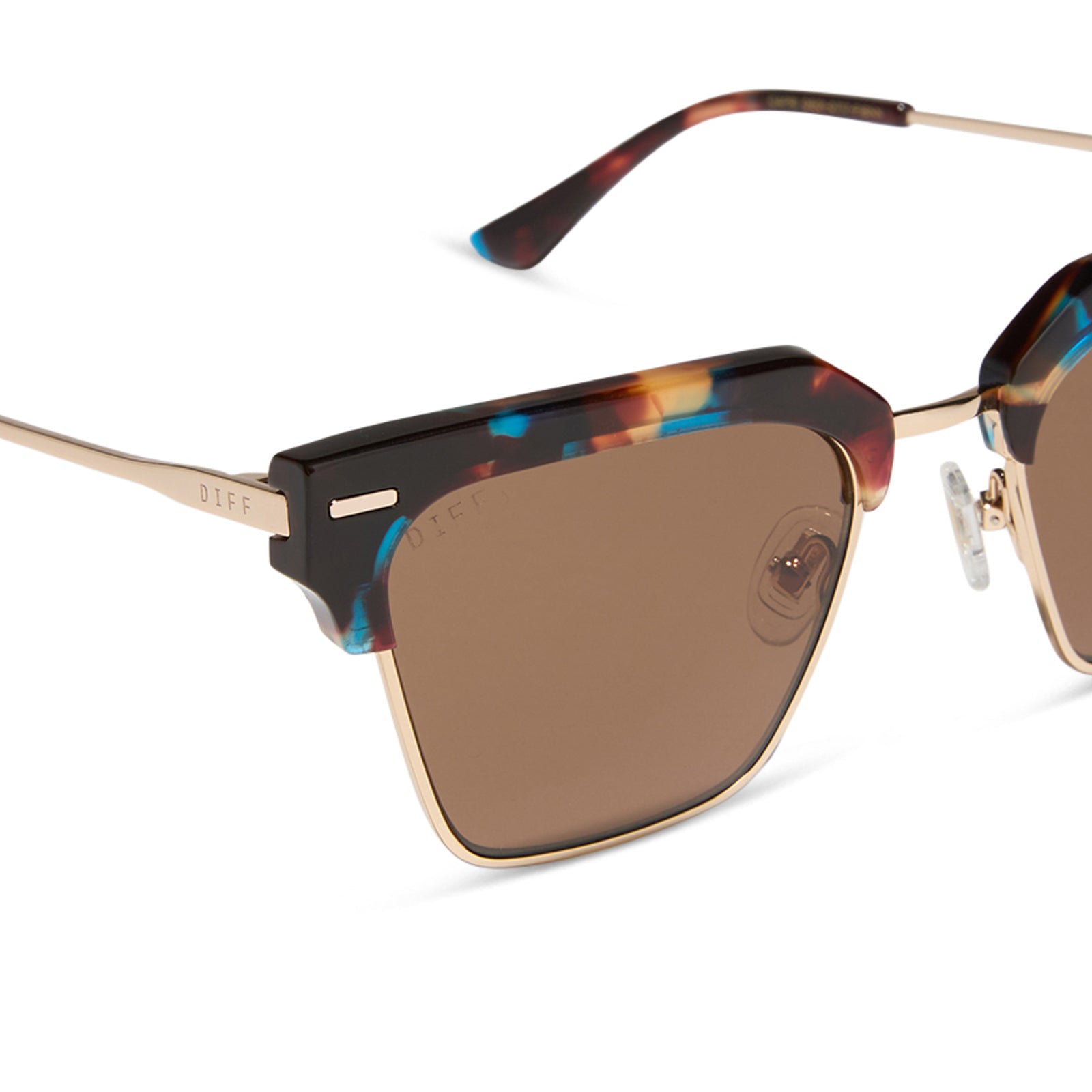CAPRI - CONFETTI TORTOISE + BROWN SUNGLASSES - Image 4