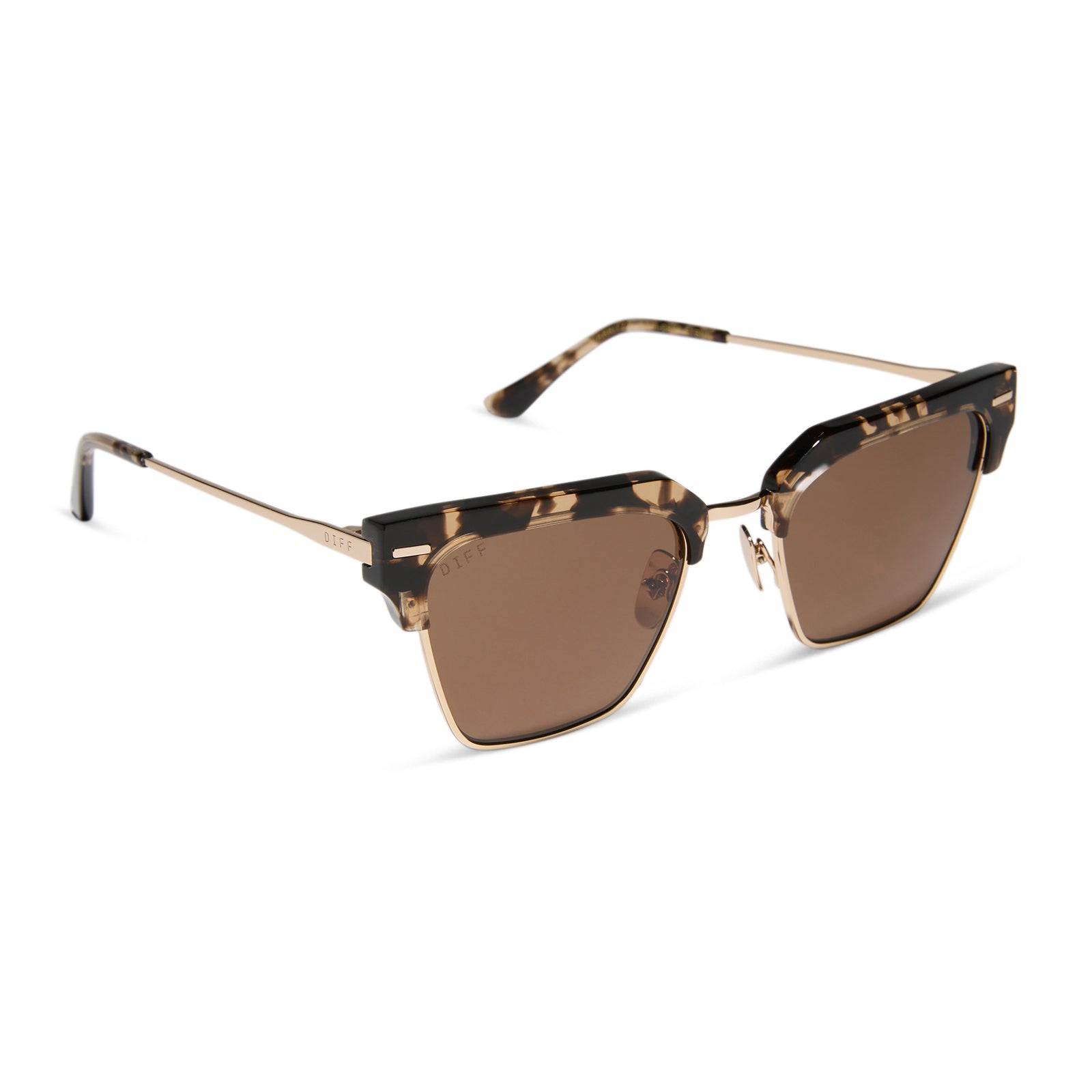 CAPRI - ESPRESSO TORTOISE + BROWN SUNGLASSES - Image 2