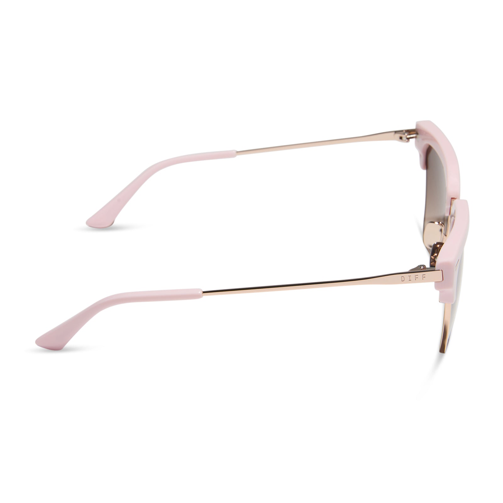 CAPRI - POWDER PINK + CHAMPAGNE + BROWN GRADIENT SUNGLASSES - Image 3