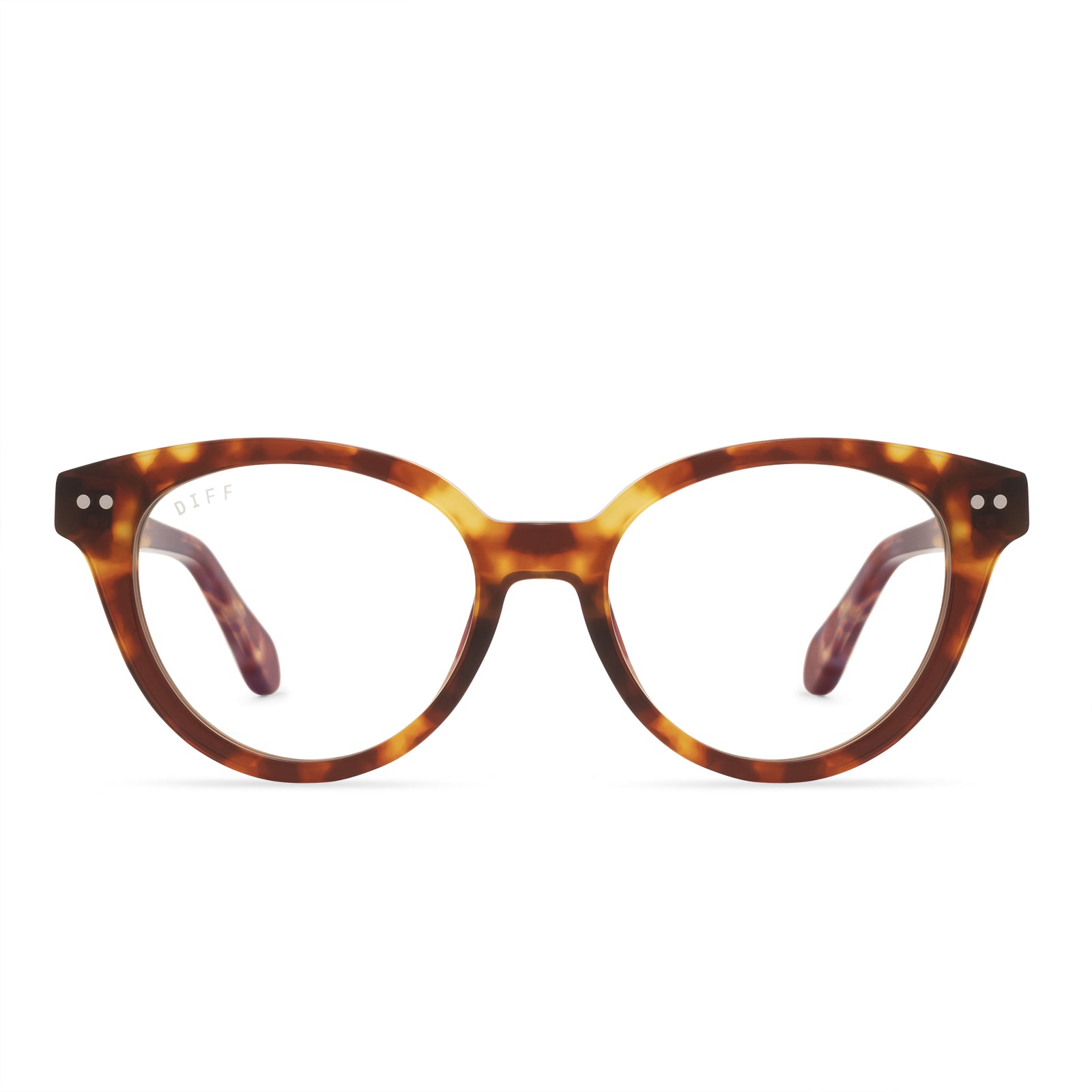 CARLY - AMBER TORTOISE + GLASSES