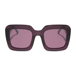 CHARISE - AUBERGINE + AUBERGINE W SILVER FLASH SUNGLASSES