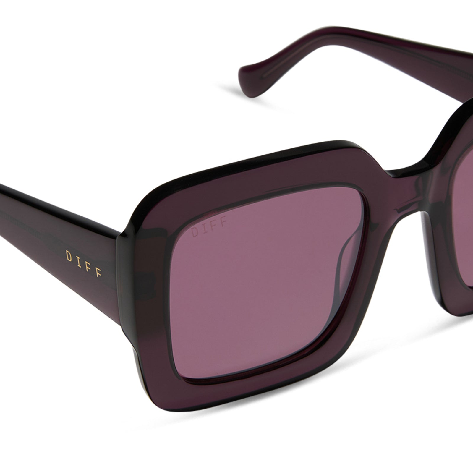 CHARISE - AUBERGINE + AUBERGINE W SILVER FLASH SUNGLASSES - Image 4