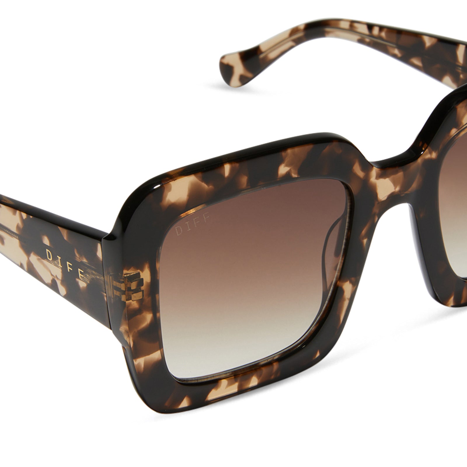 CHARISE - ESPRESSO TORTOISE + BROWN GRADIENT SUNGLASSES - Image 4