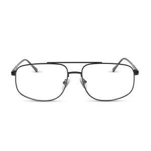 CHARLEY - SHINY BLACK + GLASSES