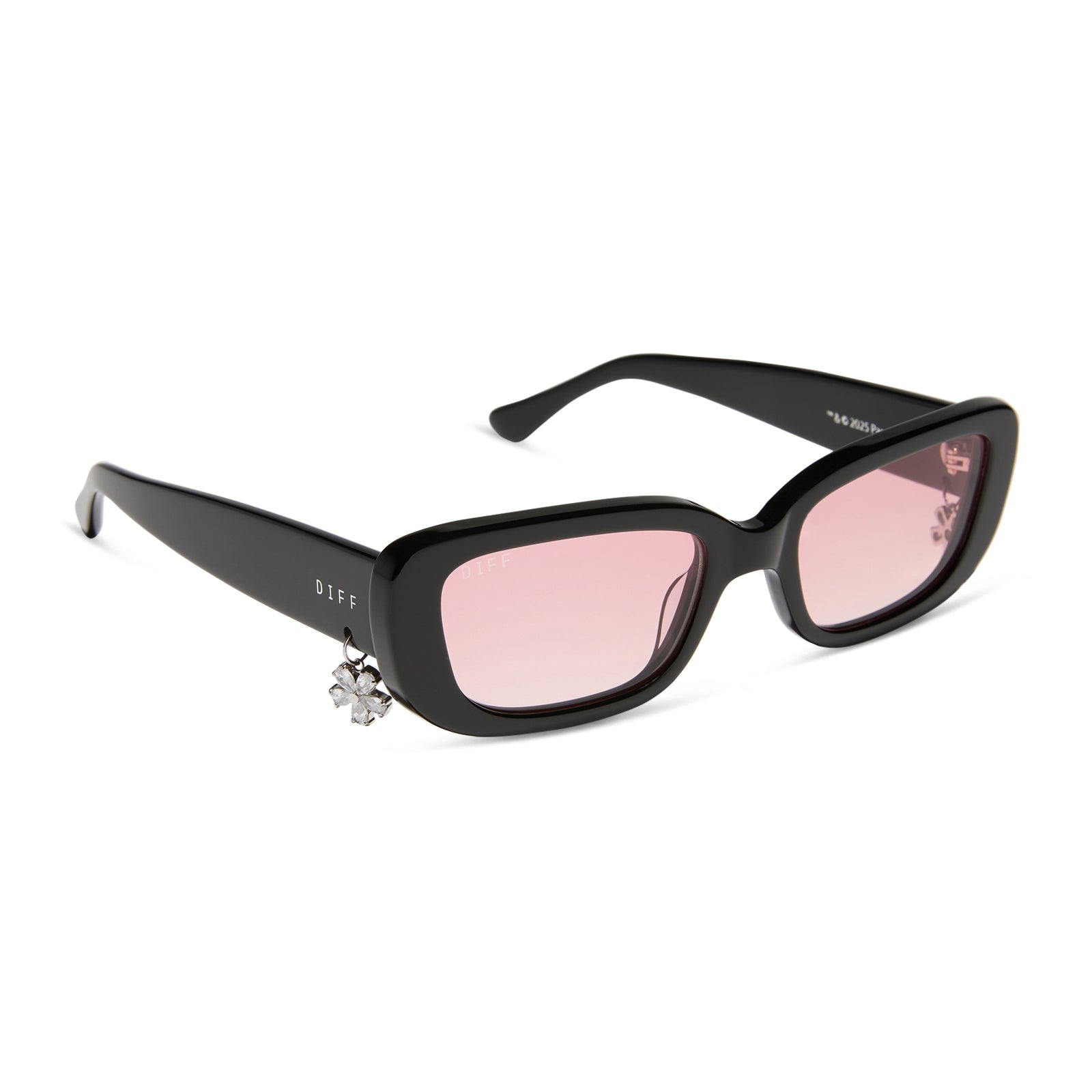 CHER - BLACK + PINK GRADIENT SUNGLASSES