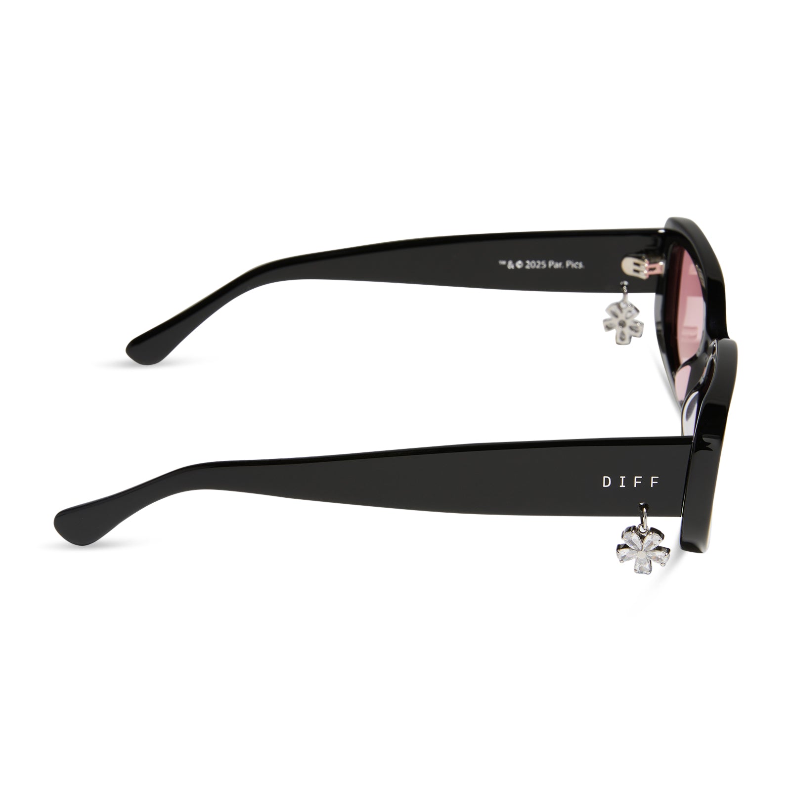 CHER - BLACK + PINK GRADIENT SUNGLASSES - Image 3