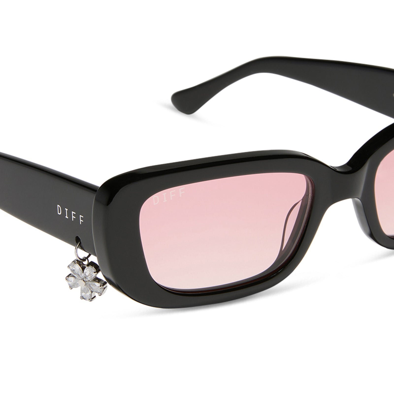 CHER - BLACK + PINK GRADIENT SUNGLASSES - Image 4