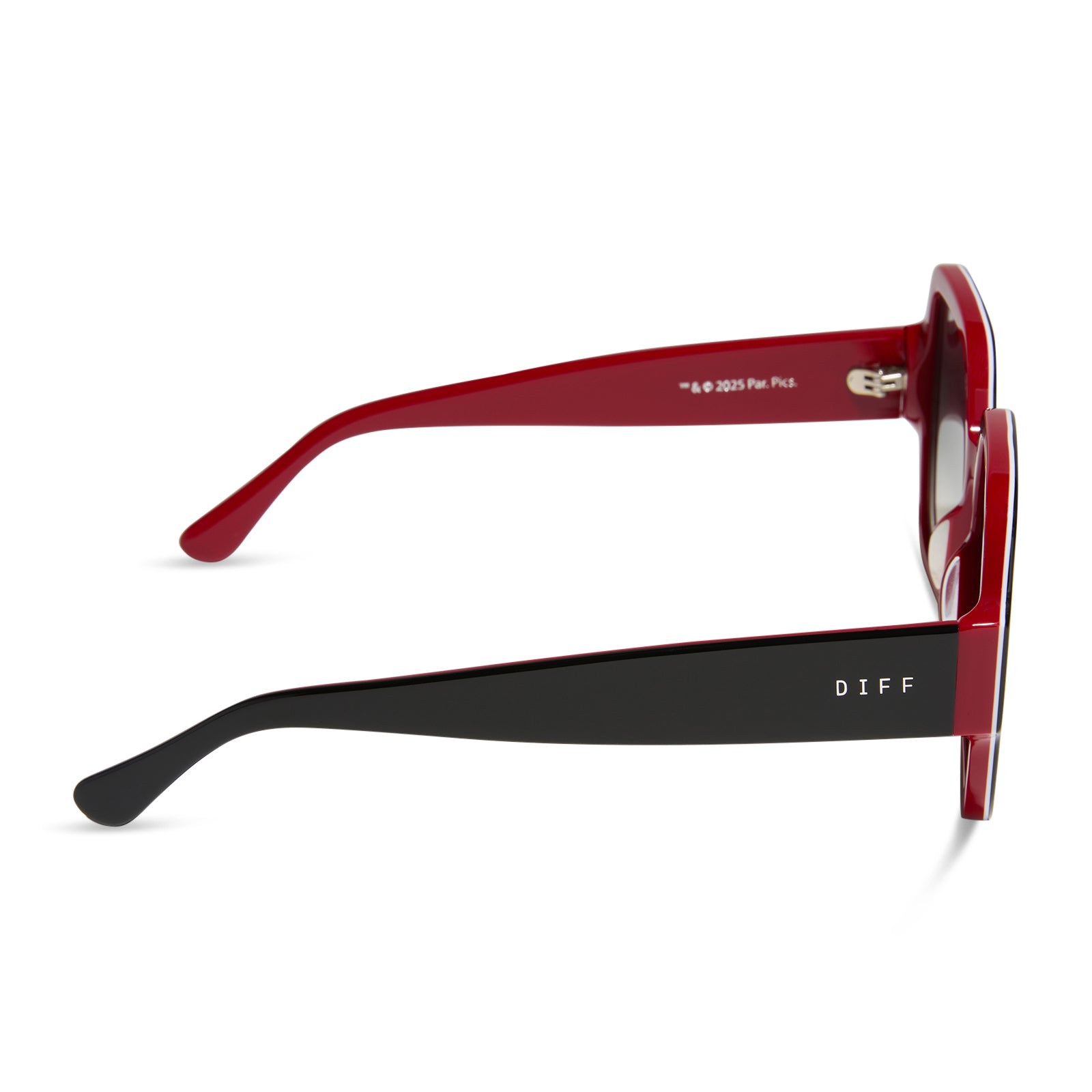 DIONNE - BLACK + GREY GRADIENT SUNGLASSES - Image 3