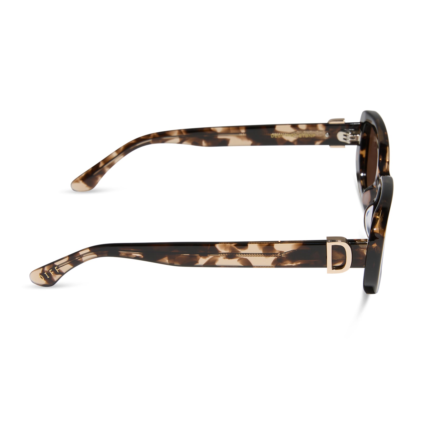 DAPHNE - ESPRESSO TORTOISE + METAL + BROWN + POLARIZED SUNGLASSES - Image 3