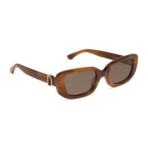 DAPHNE - TAWNY TORTOISE + BROWN + POLARIZED SUNGLASSES
