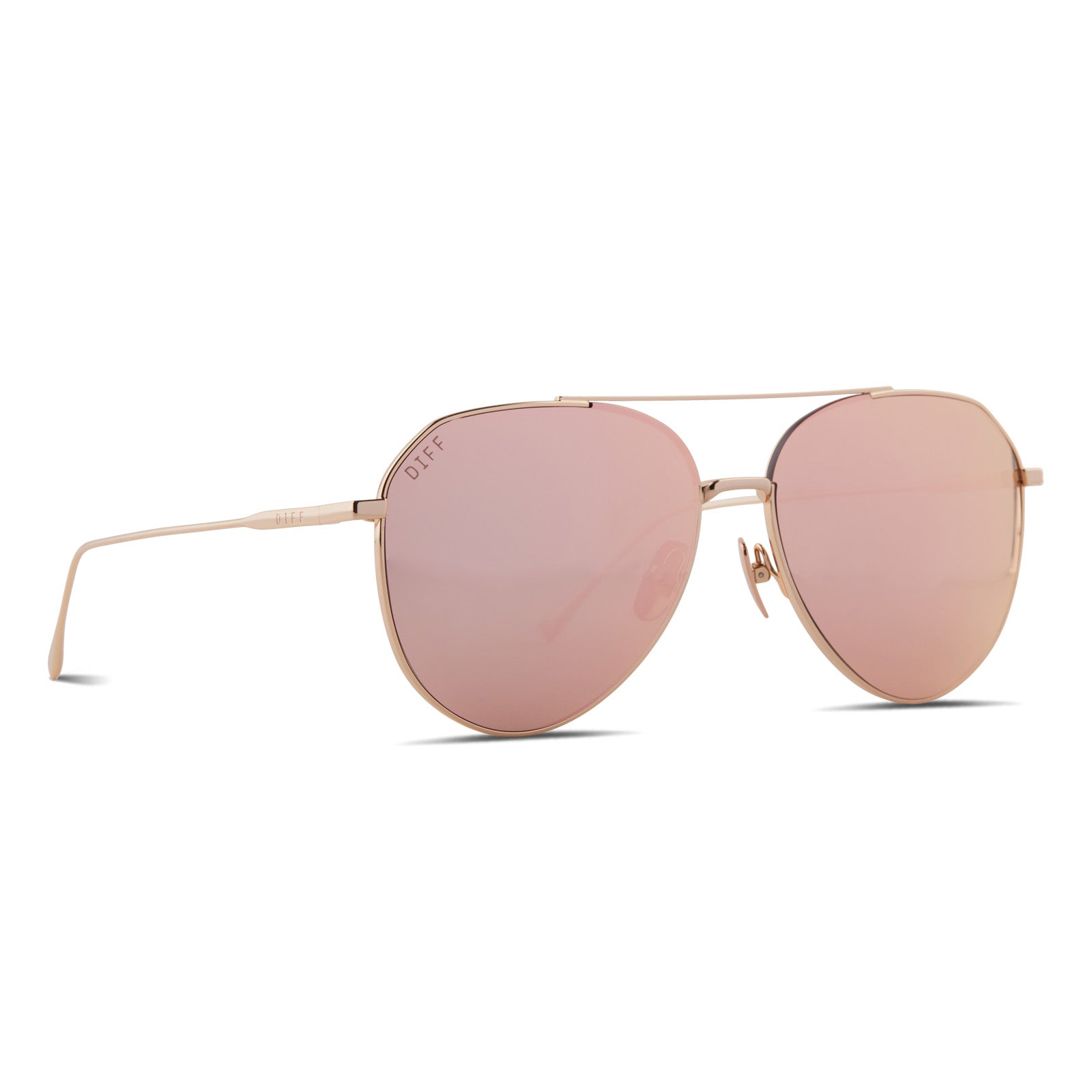 DASH - GOLD + PEACH MIRROR SUNGLASSES - Image 2